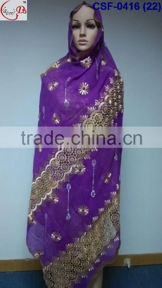 CSF-0416-3 Hot sell top grade high quality muslim hijab scarf for women