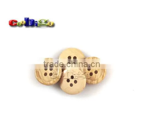 15mm(24L)Dia Deep Grain Imitation Wood Resin Round Buttons for Sewing Craft DIY Bag Appreal Accessories #FLN003-15B