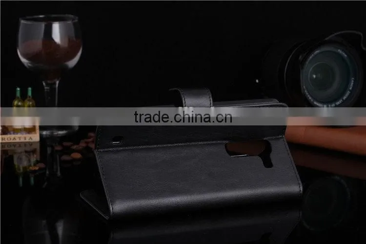 Chinese factory direct price case for LG G PRO 2 F350 pu leather case for LG G F350 with wallet