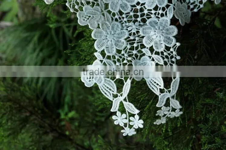 Good Quality Milk Protein Fiber Water-soluable Embroidered Lace Collar