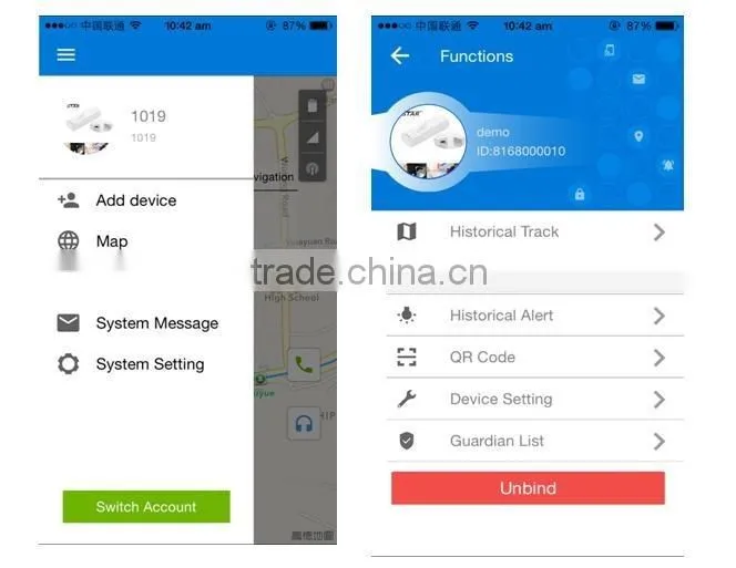 Gps tracking system/small gsm gps tracker/with Android,iOS App free T102-2