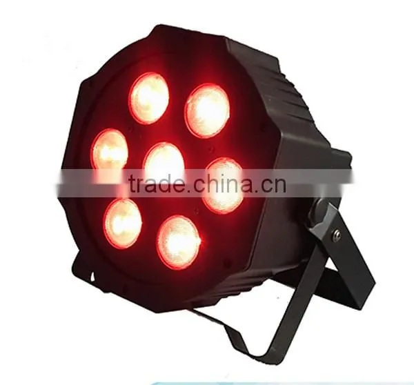 7x10W 4 in1 rgbw flat LED Par Light 7*10W