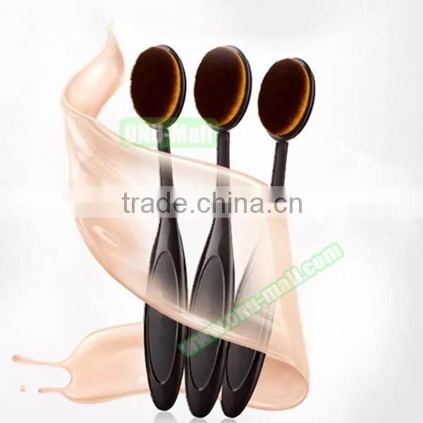 Beauty Salon Equipment Oval Cosmetic Toothbrush Shape Makeup Brush, Private Label Makeup Brush Alibaba Express China Supplier