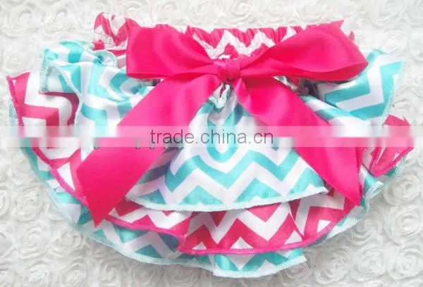 floral pint ribbon comfort ruffled girl baby bloomers wholesale