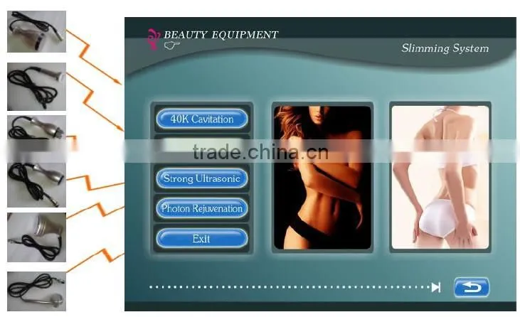 Fat Reduction Body Slimming Ultrasonic RF Vacuum Cavitation Machine