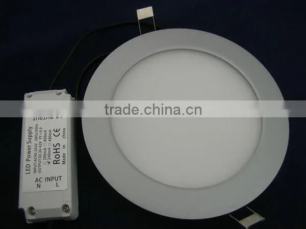 180mm led panel light 12W led panel light;Warm White;round shape;108 PCS SMD 3528 LEDs;Epistar;AC100-240V