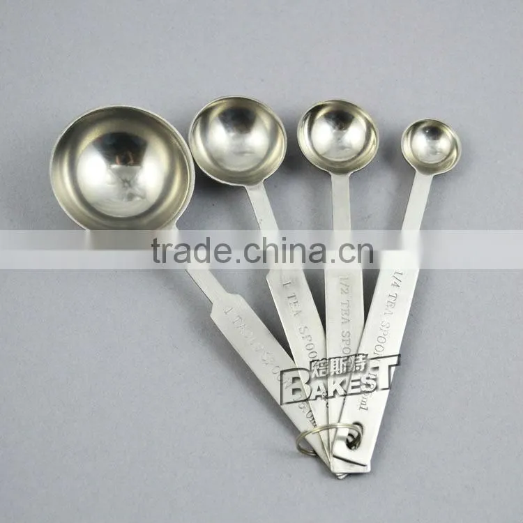 BAKEST Best stainless steel metal measuring spoons/high quality measuring spoons