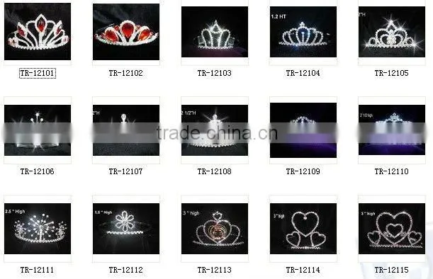 hot sale patriotic rhinestone beauty tiara