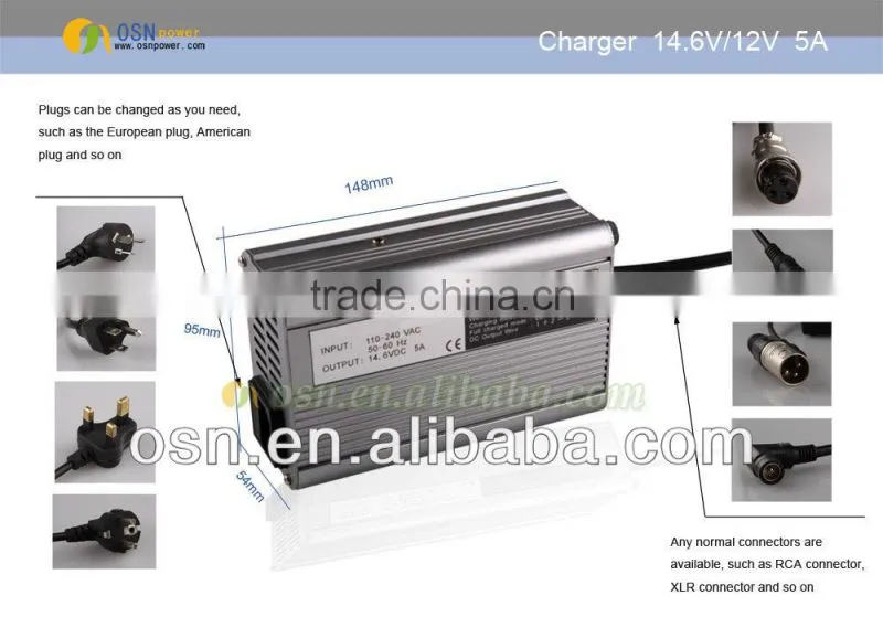 Lithium ion Battery Charger 36V 2A