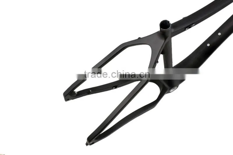 China Factory Full Carbon Fiber 120mm BB Width 197mm Rear Spacing 26er Carbon Snow Bike Fat Bike Frames MTB Frameset AG120