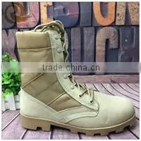 2015 Hot sale tan leather cheap delta force military combat boots