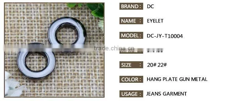 Shoe Decorations Type and Metal Material Round Shape Metal Eyelets