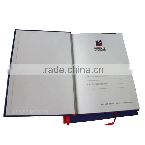 Customized high quality company notebook printing