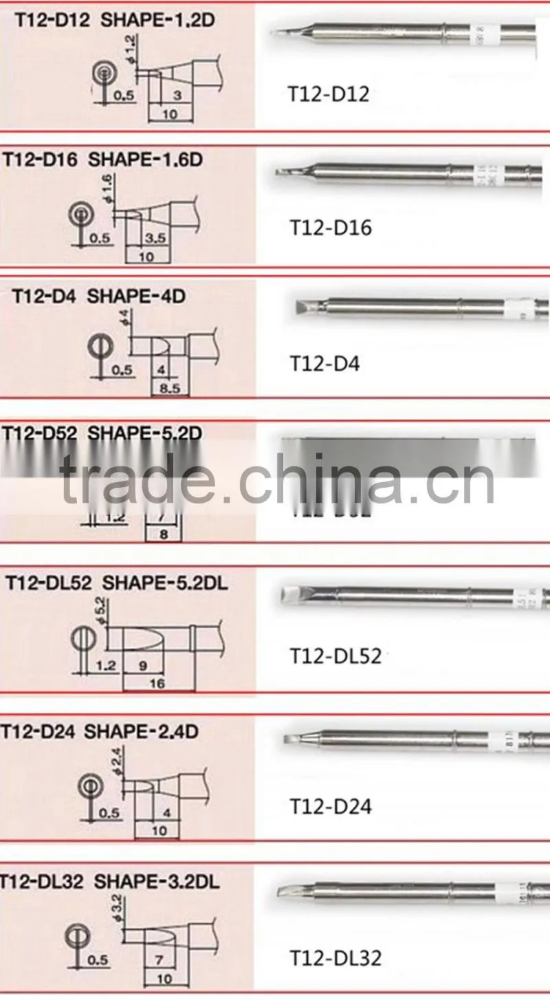 Hot Selling Solder Iron Tip Soldering Kit Tip for Hakko FX951Soldering Station Bits