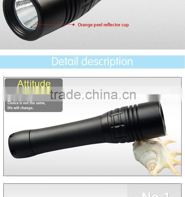 Factory Bulk Sale Magnetic Control Charging Aluminum Underwater 100m 1000 Lumen xm l2 shenzhen powerful diving torch