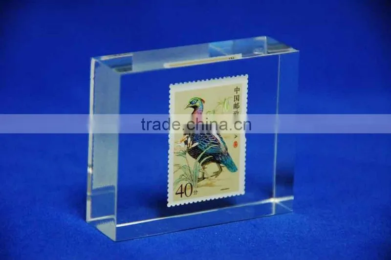 clear acrylic stamp block for display
