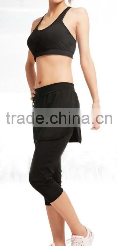 fitness balck Yoga suit, bodybuliding suit for women