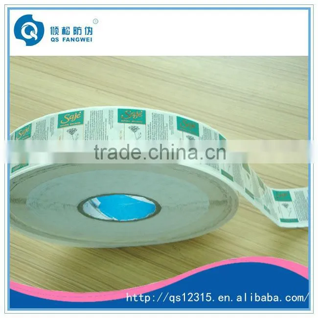 PP transparent self adhesive labels material