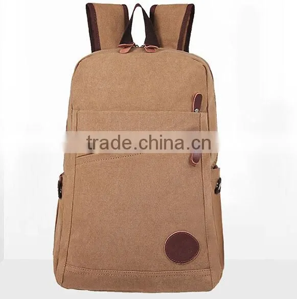 2015 Fashion colorful canvas backpack