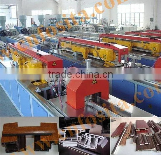 PVC profile production line sjsz-65/132 window profile
