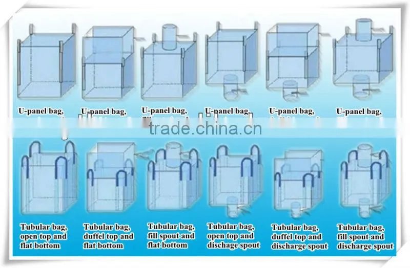 1 ton jumbo bag for mining,one ton bulk bag,pp woven big bag for sand