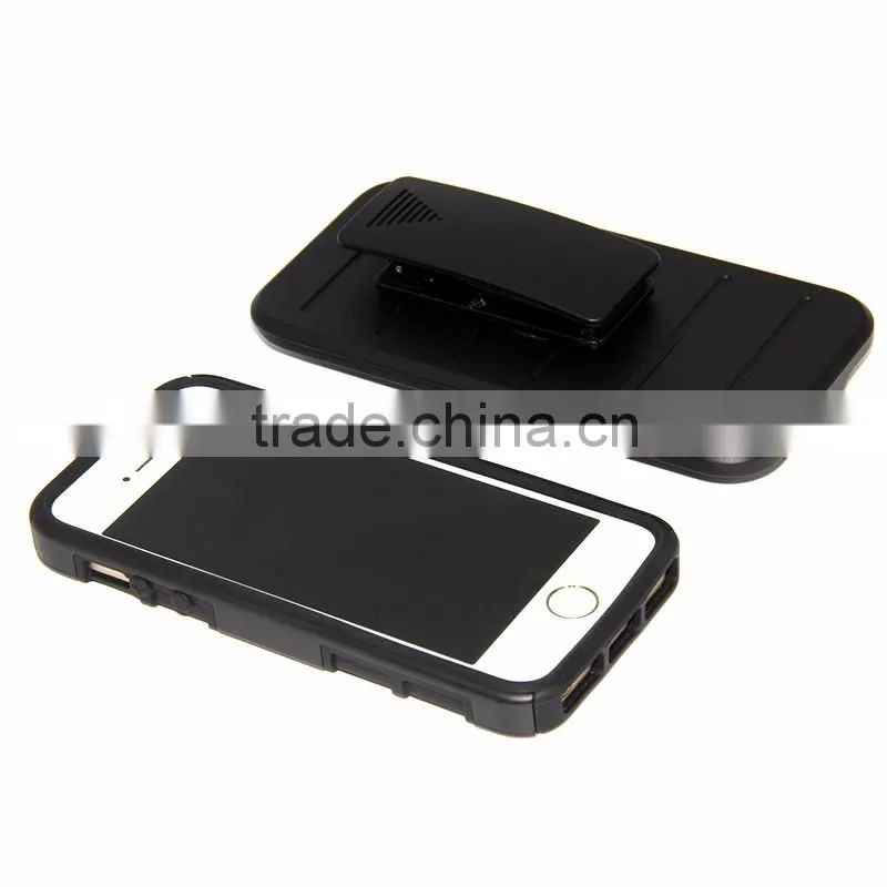 Case For iPhone 5 Hybrid Impact Hard Armor Plastic + Silicon Coque For iPhone 5S Belt Clip Holster For iPhone5 Cover Cases