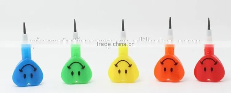 5PCS heart shape Stackable coloring pencils stockable coloring pen