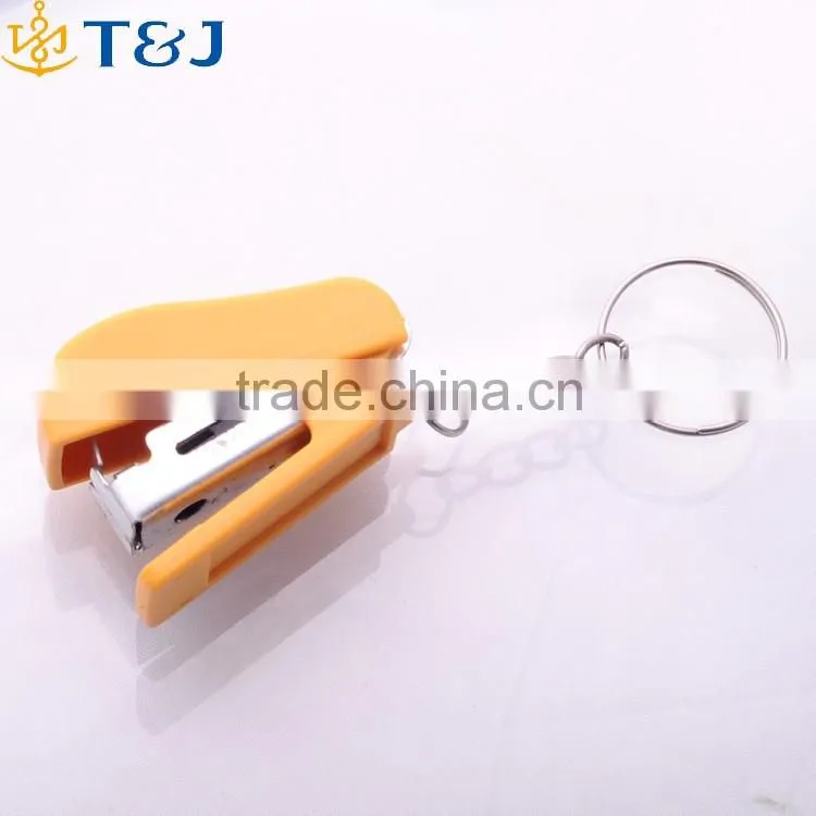 >>>2016 colorful High Quality Unisex Gift stapler keychain useful convinient book stereo key holder/