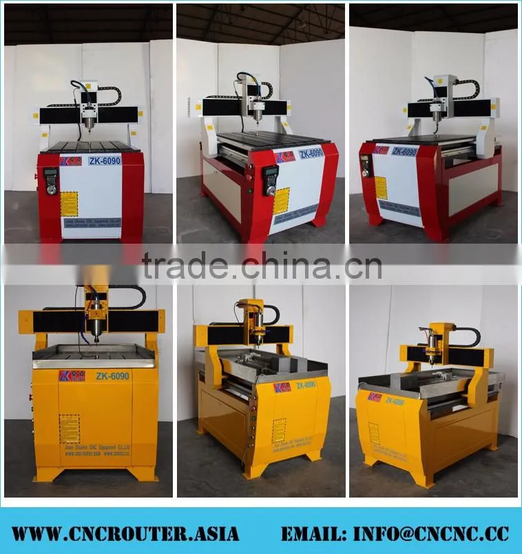 3200W NCStudio Control Small CNC Machine For Metal 6090 With Stainless Steel Water Tray X(60CM)*Y(90CM)*Z(25CM) CE Approval