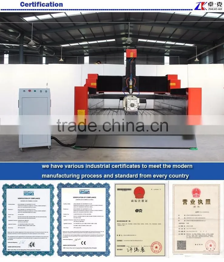 Heavy Duty 4 Axis Metal Wood Stone Carving CNC Router Engraving Machine ZK-1325 1300*2500mm With 600mm Z Height Computer Control