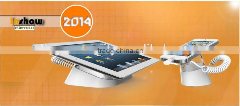 7" tablet pc display support with alarm system