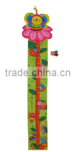 Direct Manufacturer High Quality Baby Growth Bee Plush Height Charts,kids height growth chart