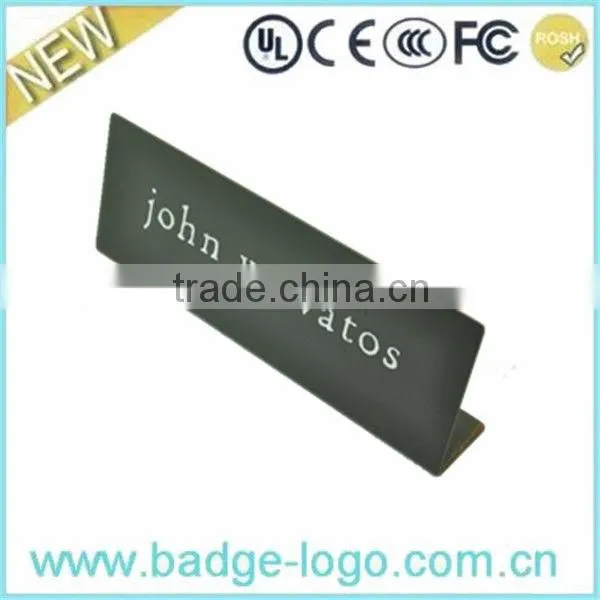 unique metal custom fashion name plate