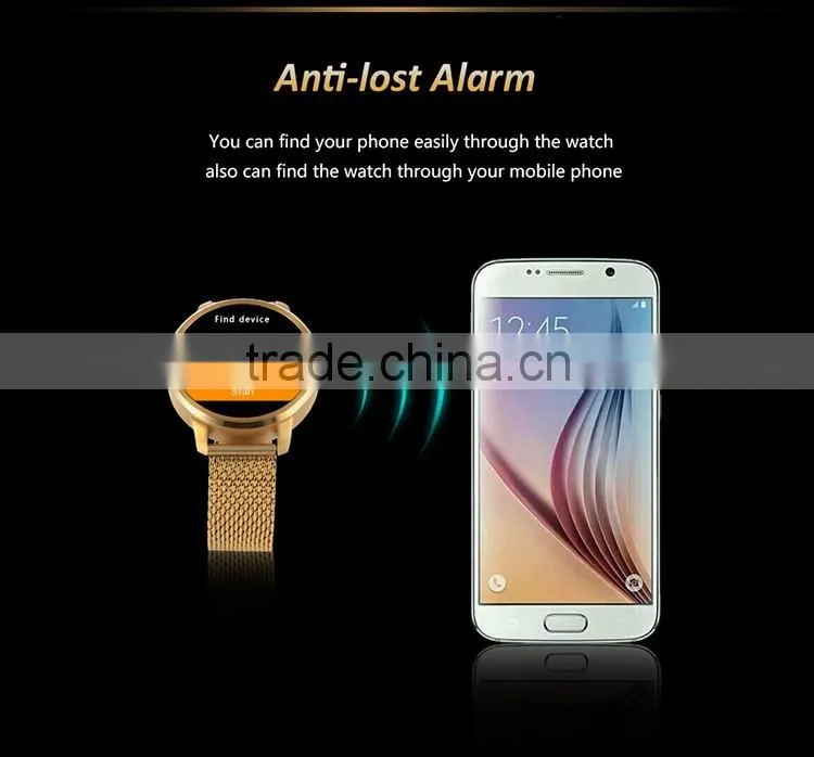 2016 Update V360 Smart Watch V360 1.22 inch 2.0M camera Bluetooth pedometer for android phone smartwatch for All Smartphone