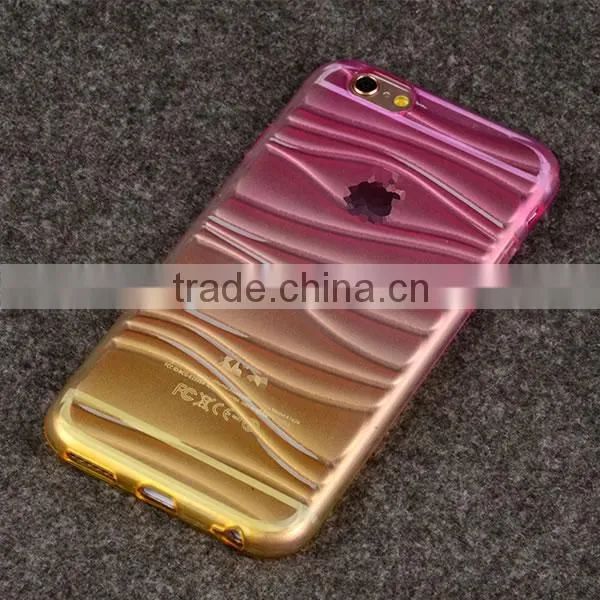 C&T Gradient Flexible Soft Gel Tpu Silicone Skin Slim Back Case Cover For LG Stylus 2