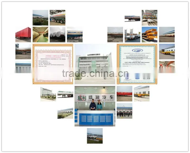 transport semi trailer shengshun auto side wall semi trailer