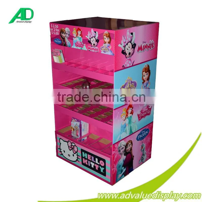 Warehouse Equipment Heavy Duty Toys Cardboard corrugated pop pallet display shelves