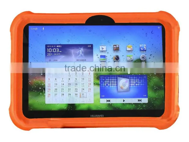Kid proof rugged tablet case for huawei m2 10.1 inch tablet, silicone case cover for mediapad 10 fhd tablet.