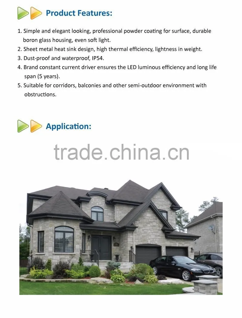 Forward Throw Wall Pack-IP54 Approval 90W wall pack light