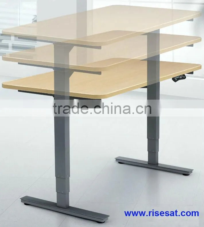 RISESAT Electric adjustable Sit and Stand executive Table