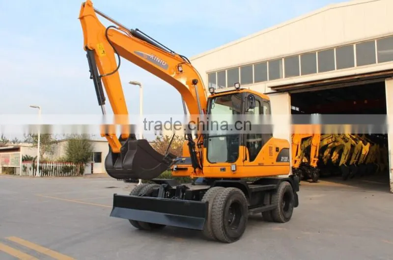 XINIU SMALL MINI WHEEL EXCAVATOR X120-L