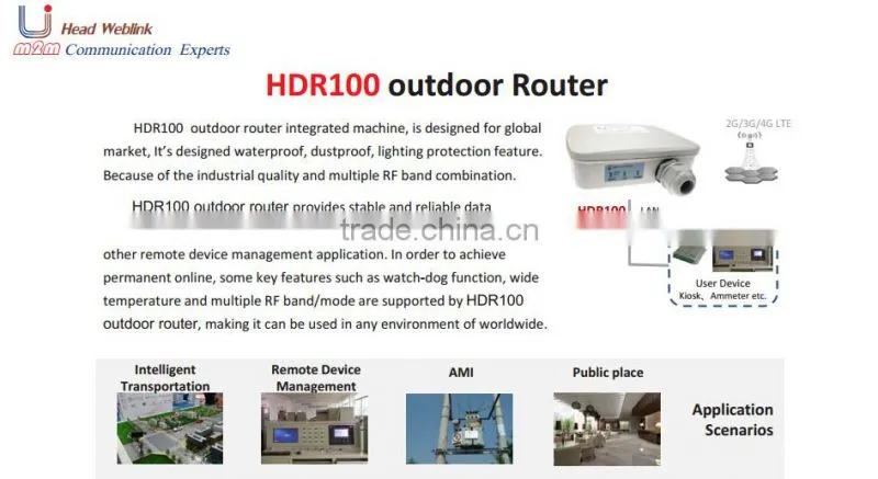 Outdoor 3g 4g weatherproof tdd lte MIMO wireless router or MBB for industrial use