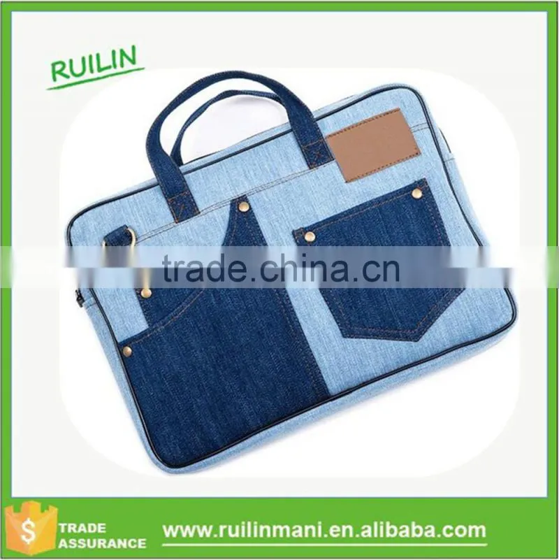 Quality Denim Tote Handbag Crossbody Messenger Computer Laptop Bag handbags australia laptop bag shopper