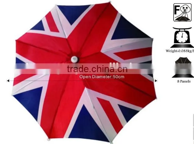 Sun Hat Umbrella for Travel and Fishing UV Size: 100 x 100cm
