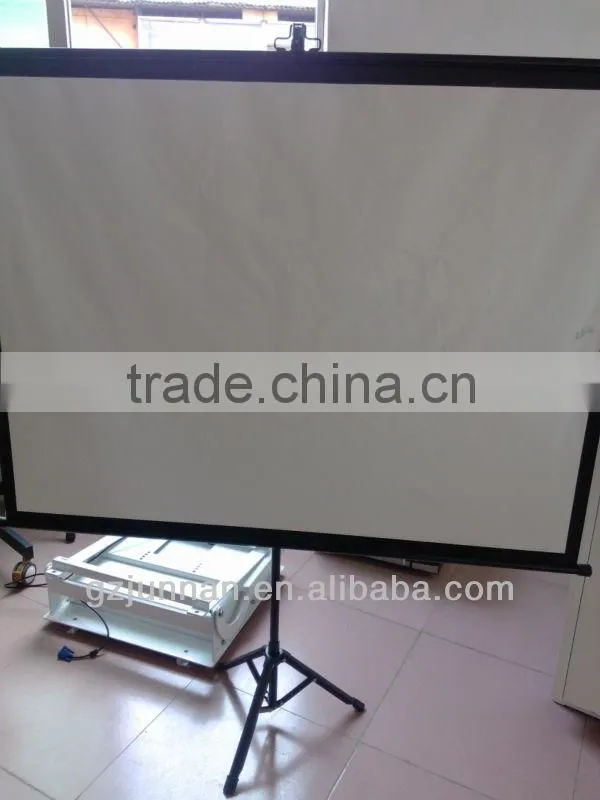 Power projector screen for multi-media system