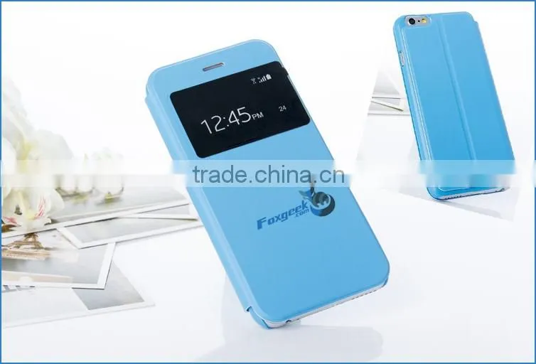 2015 New Arrival Fashion design high quality microfiber Leather phone case for iphone 6 4.7 inch ,for case iphone 5 leather