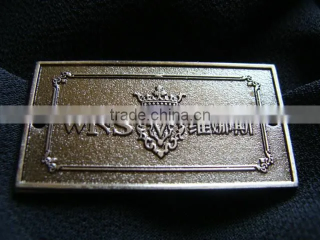 High quality custom metal logo for handbags