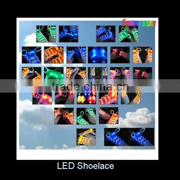 led flashing shoelace with blue LED