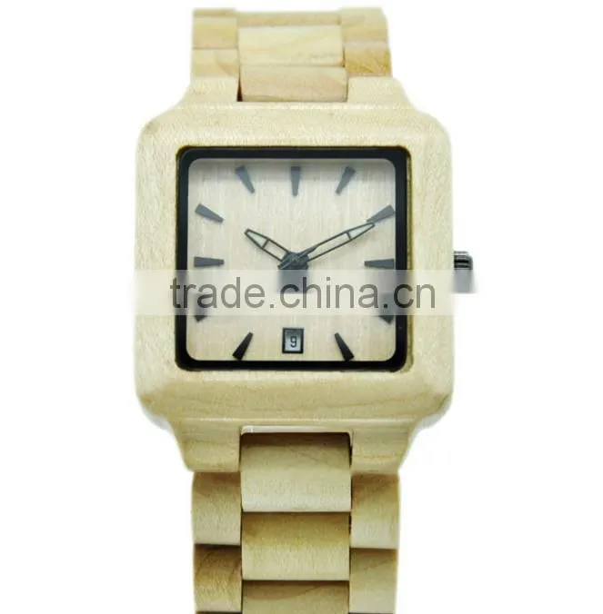 2016 New arrival Japanese movement wood watch wrist watches for couples