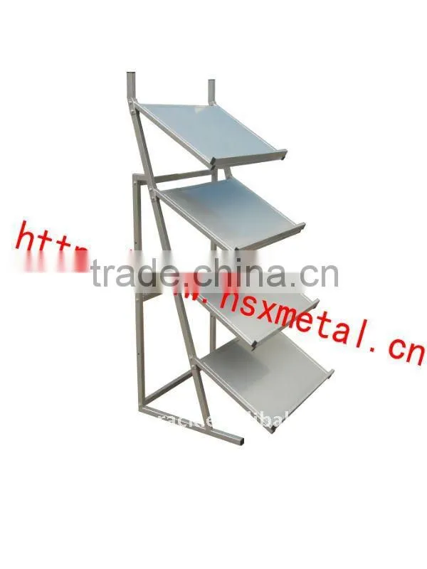 metal floor carpet display rack floor rack HSX-FR002 metal stand racking supermarket stands